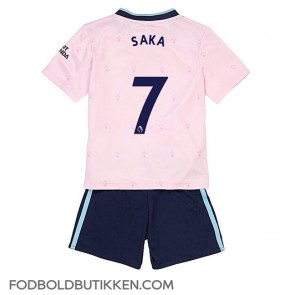 Arsenal Bukayo Saka #7 Tredjetrøje Børn 2022-23 Kortærmet (+ Korte bukser)